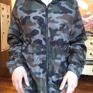 Camo Windbreaker